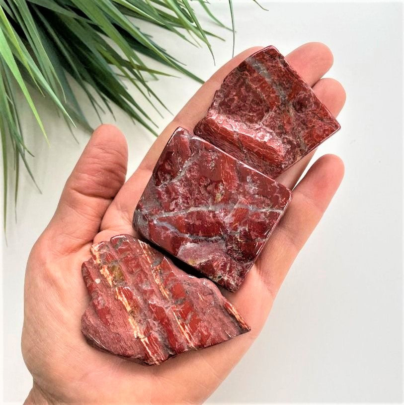 Polished Slabs - Red Jasper - 500g Polished Slabs - Red Jasper - 500g